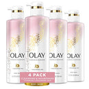Olay Body Wash with Hyaluronic Acid and Vitamin B3, Cleansing & Nourishing, 17.9 Fl Oz (Pack of 4) Olay