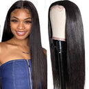 Unice Hair 10A Fake Scalp T part Lace Closure Straight Human Hair Wigs Middle Part for Black Women Unprocessed Brazilian Remy Hair Wigs Pre Plucked with Baby Hair 18 inch UNICE Store