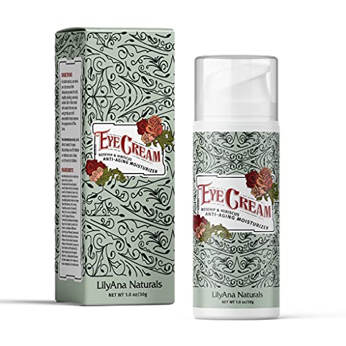 LilyAna Naturals Eye Cream - Made in USA, Eye Cream for Dark Circles and Puffiness, Under Eye Cream, Anti Aging Eye Cream - 1 oz (1-pack) LilyAna Naturals