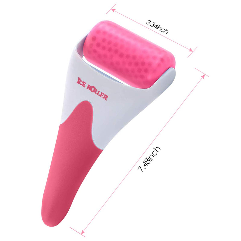 Fronnor Ice Roller for Face,Eyes,Mothers Day Gifts Idea,Therapeutic Cooling to Tighten Brighten Complexion and Reduce Wrinkles,Massager Under Eye Puffiness,Migraine and Pain Relidf (Red) Fronnor