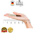 Camila Solingen CS16 3.5" Professional Sapphire Metal Nail File Pointed for Fingernail and Toenail Care. Double Sided Coarse Fine for Manicure/Pedicure. Made of Stainless Steel, Solingen Germany Camila Solingen