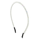 Thin Rainbow White Crystal Beads Chains Hair Crown Headband Hair Hoop Hairband Party, Unique COOLSTEELANDBEYOND