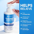 Hermon Antifungal Body Wash for Jock Itch: Tea Tree oil Body Wash for Jock Itch, Ringworm, Back Acne, Athlete's Foot, Tinea - Medicated Soap for Men and Women Infinity Warehouse