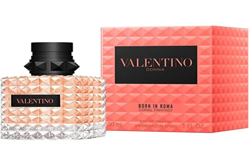 Valentino Donna Born in Roma Coral Fantasy Eau De Parfum Spray For Women, 1.0 Ounce Infinity Warehouse