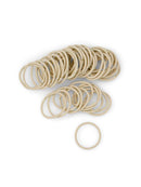 Heliums Small Light Blonde Hair Elastics, 2mm Mini 1 Inch Sized Match Hair Ties for Kids, Braids and Fine Hair - 48 Count Heliums