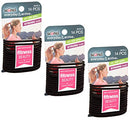 Scunci Black Gel Elastics, No-Slip Grip, Strong Hold-Ponytailers, 14 Pcs per Pack (3-Pack) Scunci