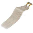YoungSee 24inch Real Hair Extensions I Tip Platinum Blonde Itip Hair Extensions Human Hair Pre Bonded Keratin Hair Extensions