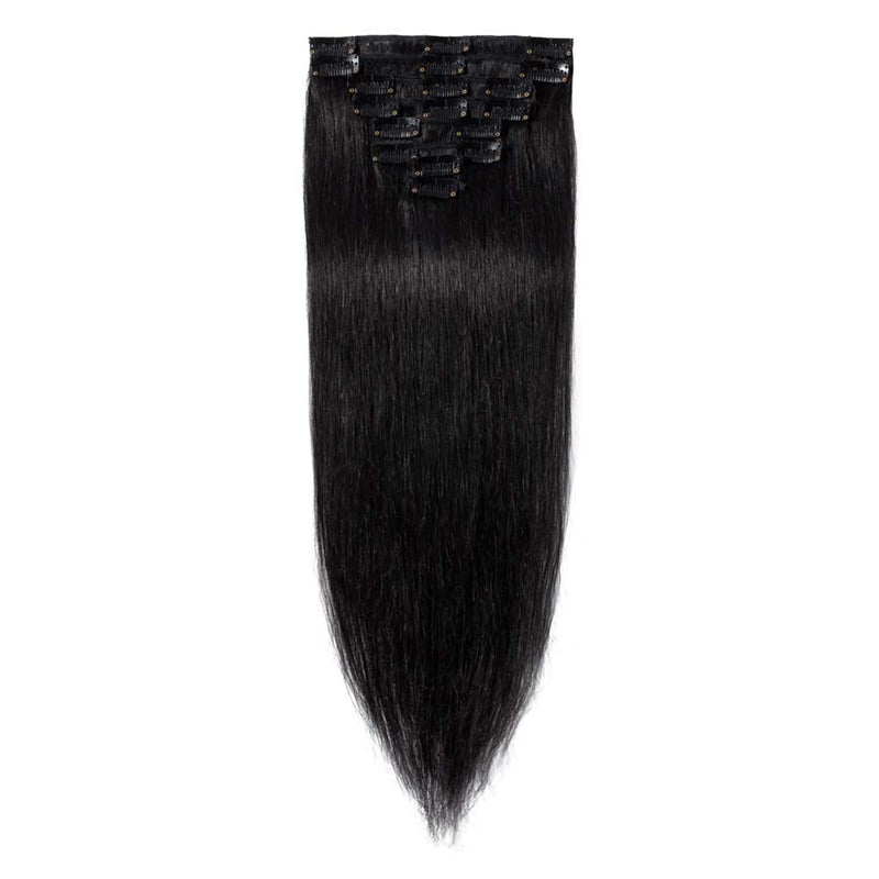 MY-LADY Clip in 100% Remy Human Hair Extensions 10''-24'' Full Head 8pcs 18clips Long Soft Silky Straight for Women Beauty