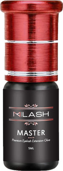 M | LASH MASTER Adhesive Glue For Eyelash Extensions 5ml | Drying Time .5 Seconds | 6-7 Weeks Retention | Professionals Only | Temperature & Humidity Proof | Classic & Volume Glue - Best Lash Glue M