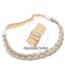 [2 PIECES] Twist Braided Hair Headbands 3 Strands Synthetic Hair Classic Chunky Wide Braids Elastic Stretch Plaited Braid Hairpiece Women Beauty Accessory 30g / Silver Grey S-noilite