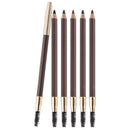 Eyebrow Pencil with Brow Brush 5pcs Pinkiou Waterproof Durable Liner Double-headed Makeup Brow Stylist Longlasting Microblading Pen Kit For Marking Outlining Eye Brow Liners 5 Colors Per Set Pinkiou Store