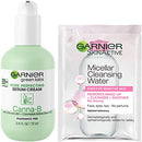 Garnier SkinActive Green Labs Canna-B Pore Perfecting Serum Cream Moisturizer, Fragrance Free, SPF 30 and Niacinamide Vitamin B3 and Cannabis Sativa Seed Oil + Micellar (In Carton)(Package May Vary) Garnier