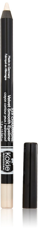 Kokie Cosmetics Waterproof Velvet Smooth Eyeliner Pencil, Champagne, 0.042 Ounce Kokie