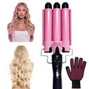Coidak 3 Barrel Curling Iron, Waver Curling Iron Adjustable 25mm Hair Waver Curling Iron for Long or Short Hair Heat Up Quickly Last Long Waver Iron Wand for Women Coidak