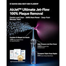 RANVOO AirJet X5 [Next-Gen Jet-Flow | Maximum Clean Power] Sonic Electric Toothbrush, 100% Plaque Removal, Whitening & Gum Care, 60-Day Battery Life, Rechargeable with 3 Pro Brush Heads, Pale Violet Infinity Warehouse