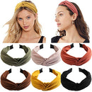6PCS Top Knot Headband for Women Wide Knotted Headbands Twist Turban Headwrap Elastic Hair Band Fashion Hair Accessories for Women Girls Children CellElection
