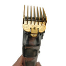 Professional Hair Clipper Guards Guides Gold Color Coded Cutting Guides