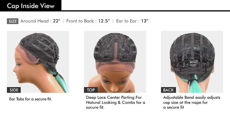 Sensationnel Lace Front wig Empress Edge Shear Muse Lachan (NEONLEMON) SHEAR MUSE