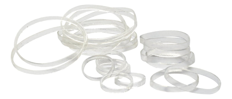 GOODY Ouchless Womens Polyband Elastic Hair Tie - 250 Count, Clear - Fine Hair - Hair Accessories to Style With Ease and Keep Your Hair Secured - Perfect for Fun and Unique Hairstyles - Pain-Free GOODY