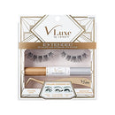 VLuxe by iEnvy Extended Collection: DIY Lash Extension Starter Kit With 10 Volume Extended Clusters, Applicator and Bond & Seal - Eye lifting Effect, Feather Light Reusable Lash with Super Thin Microbands I-ENVY