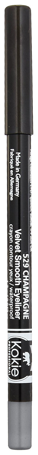 Kokie Cosmetics Waterproof Velvet Smooth Eyeliner Pencil, Sterling Silver, 0.042 Ounce Kokie