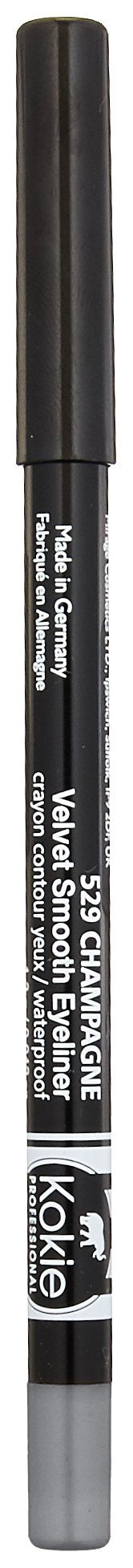 Kokie Cosmetics Waterproof Velvet Smooth Eyeliner Pencil, Sterling Silver, 0.042 Ounce Kokie