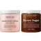 Majestic Pure Himalayan Body Scrub and Brown Sugar Scrub Bundle – Exfoliating Salt Scrub and Moisturizing Scrub Combo MAJESTIC PURE