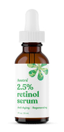 ASUTRA Anti-Aging 2.5% Retinol Serum, 1 fl oz | Ultra Potent & Helps Minimize Signs of Aging | Plump Up Skin & Decrease Pore Size | Hyaluronic Acid, Vitamin E, Wheat Germ, Aloe, Jojoba Oil ASUTRA