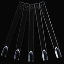 JASSINS 150 Pcs False Nail Sticks Polish Board Nail Polish Practice Display Art Tips with Metal Split Ring (E