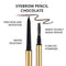 Eyebrow Definer Pencil | Fill in Draw Fine Lines and add volume to your Brows | Long Lasting and Waterproof | Precision Smart Double Ended Design | Mela Beauty Studio Professional Makeup (Chocolate) Melanie Jovanovic Store