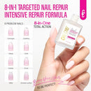 Protein Nail Strengthener for Gel Enthusiasts: Repair Thin Weak Peeling Nails After Acrylics Gel Removal - Milky White Nail Hardener and Growth Treatment Ridge Filler Milky White Polish Infinity Warehouse