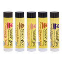 The Naked Bee Lip Balm Sampler, Coconut & Honey, Orange Blossom Honey, Pomegranate & Honey, Grapefruit Blossom Honey, Lavendar & Beeswax Absolute The Naked Bee