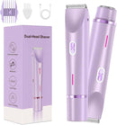 Bikini Trimmer for Women-2 in 1 Dual Head Bikini Shaver & Body Shaver,IPX7 Cordless & Waterproof Electric Shaver Wet & Dry Use,Painless Hair Removal,Ceramic Blade, Ultra Low Silent(Blue) Infinity Warehouse