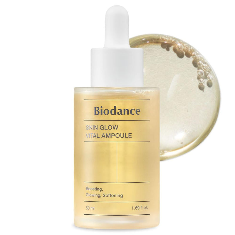 Biodance Skin Glow Vital Ampoule, Total Care Serum, Brightening, Anti-Aging, Probiotic Complex Ampoule | 1.69 fl. oz x 1 ea Infinity Warehouse