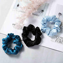 ZIMASILK 100% Mulberry Silk Hair Scrunchies-Standard, Small, Mini-Best for Women and Girls’Hair.19MM Elastic Hair Bands for Ponytail Holder.Gentle And No hurt.(3 Sizes,Taupe) ZIMASILK