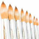 Professional 100% Real Kolinsky Acrylic Nail Brush for Gel 3D Powder Designs Nail Art Manicure Pedicure Wooden Handle High Quality (