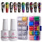 Makartt Nail Foil Nail Art Foil Glue Gel with Starry Sky Star Foil Stickers Set Nail Transfer Tips Foil Nail Art Accessories Manicure DIY 15ML 20PCS(2.5cm100cm) Christmas Sticker Nail Lamp Required Makartt