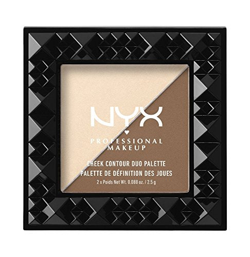 NYX PROFESSIONAL MAKEUP Cheek Contour Duo Palette, Double Date, 0.18 Ounce NYX PROFESSIONAL MAKEUP