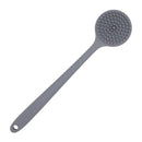 DNC Soft Silicone Back Scrubber Shower Bath Body Brush with Long Handle, BPA-Free, Hypoallergenic, Eco-Friendly (Gray) DNC Store