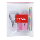 Nail File and Buffer- 3pcs Double Sided Nail File, Rectangular Nail Buffer, Buffer Block Sponge Polished, Nail Brush, Come with Cuticle Nipper and Pusher, Perfect Manicure Tool Kit for Shiny Nail HNYYZL