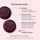 OLLY Heavenly Hair Gummy, Supports Healthy Hair, Keratin, Biotin, AMLA, Chewable Supplement, 30 Day Supply - 60 Count Infinity Warehouse