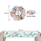 30 Pcs Chiffon Flower Hair Scrunchies and 50Pcs Black Elastic Hair Bands Soft Cotton Scrunchies Design Printed Flower Hair Ties for Women or Girls Hair Accessories with Gift Bag Yanwenx