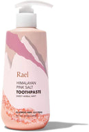 Rael Himalayan Pink Salt Toothpaste - Natural, Vegan, Paraben-Free, Fresh Breath, Oral Care (1 Pack, Pump) Rael