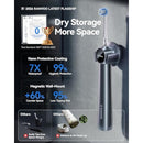 RANVOO AirJet X5 [Next-Gen Jet-Flow | Maximum Clean Power] Sonic Electric Toothbrush, 100% Plaque Removal, Whitening & Gum Care, 60-Day Battery Life, Rechargeable with 3 Pro Brush Heads, Pale Violet Infinity Warehouse