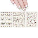 ALLYDREW 3 Sheets Facial Expressions Nail Art Emotion Emoji Nail Stickers allydrew