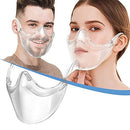 BeiYoYo Durable Clear Face Mask, Reusable Transparent Face Protection, Visible Expression，Breathable and Prevent Glasses Fog (1pcs) Beiyoyo
