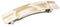 French Amie Oblong Handmade 3.5" Celluloid Automatic Hair Clip Barrette French Hair Clip for Girls Strong Hold Hair Clips for Women No Slip Durable Paris Hair Accessories, Made in France (Cream Nouget) French Amie