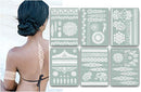 Terra Tattoos White Henna Temporary Tattoos 75+ Mandala Tattoos Flowers, Mandalas, Elephants & more! Waterproof Nontoxic Long Lasting Perfect for Beach, Festivals, & Parties Terra Tattoos