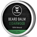 Cedarwood Beard Balm - Styles, Strengthens & Softens Beards and Mustaches - 100% Natural Beard Conditioner with Organic Shea Butter, Tea Tree, Argan & Jojoba Oils in Cedar Scent by Striking Viking Striking Viking