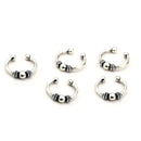 Victray Boho Hair Braid Rings Hair Clip Fahion Hair Accessories for Women and Girls Pack of 5(silver) Victray